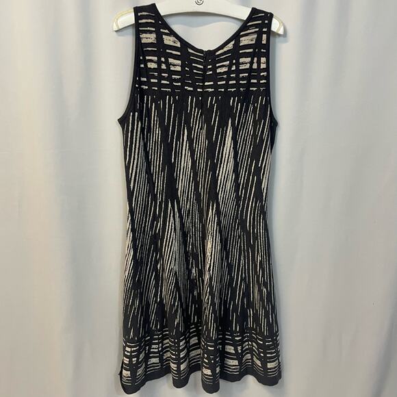 Nic+Zoe Patterned Skater Fit & Flare Sweater Sleeveless Dress Large - Picture 3 of 5